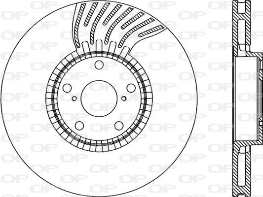 OPEN PARTS Тормозной диск BDR2284.20